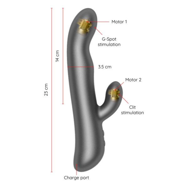 ONINDER - OSLO VIBRACIÓN & ROTACIÓN NEGRO - APP GRATUITA - Imagen 4