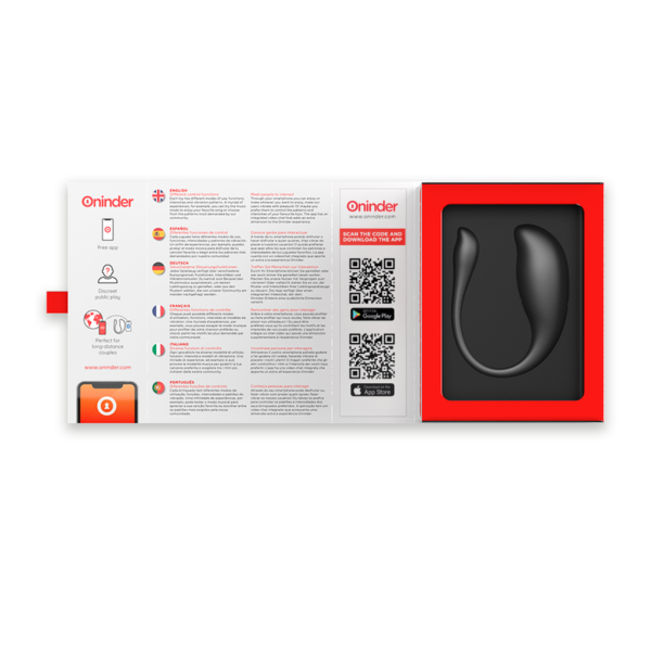 ONINDER - NAIROBI HUEVO VIBRADOR NEGRO - APP GRATUITA - Imagen 6