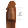 FANTASY X- TENSIONS - PIPEDREAMS SLEEVE 20,32 CM + 5,00 CM INCH PLUG CARAMEL - Imagen 2