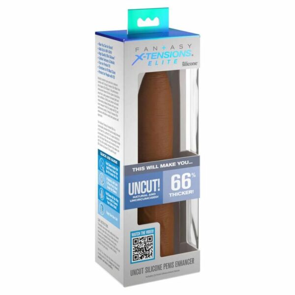 FANTASY X- TENSIONS - PIPEDREAMS EXTENSION SLEEVE UNCUT 17,78 CM CARAMEL - Imagen 2