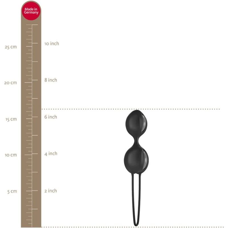 FUN FACTORY - SMARTBALLS DUO BOLAS PELVICAS GRIS/NEGRO - Imagen 5