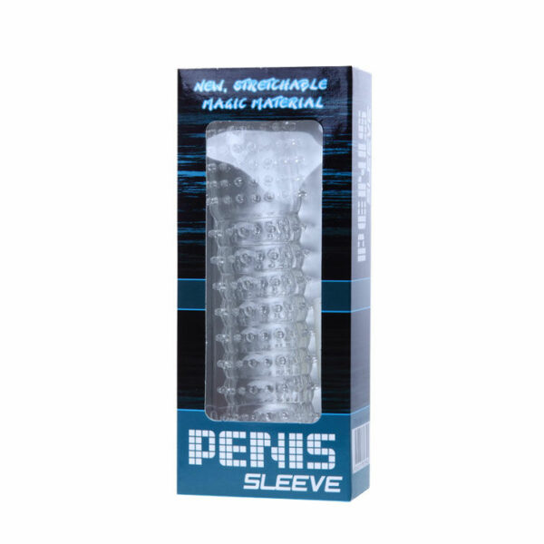 BAILE - FUNDA PARA PENE CON PUNTOS ESTIMULANTES MORADO 14 CM - Imagen 4