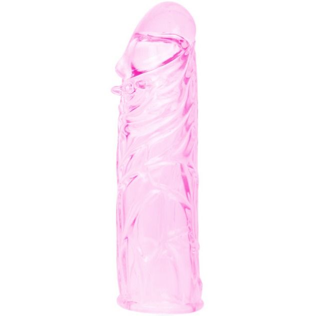 BAILE - FUNDA ROSA PENE SILICONA ESTIMULANTE 13 CM - Imagen 7