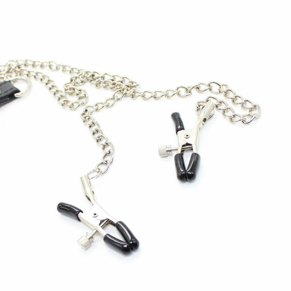 OHMAMA FETISH - PINZAS PEZONES CON CADENAS Y ANILLO PENE - Imagen 5