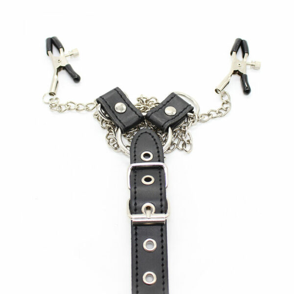 OHMAMA FETISH - PINZAS PEZONES CON CADENAS Y ANILLO PENE - Imagen 7