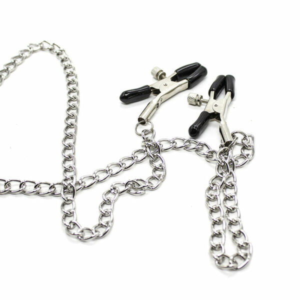 OHMAMA FETISH - PINZAS PEZONES CON CADENAS Y ANILLO PENE - Imagen 9