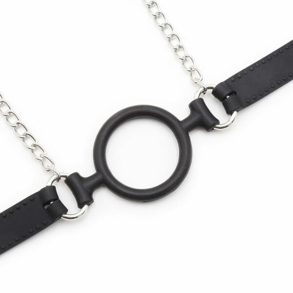 OHMAMA FETISH - MORDAZA DE ANILLA CON CADENAS Y PINZAS PEZONES - Imagen 5