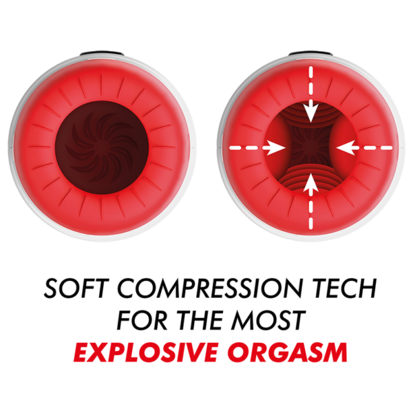 JAMYJOB - ROCKET MASTURBADOR TECNOLOGÍA SOFT COMPRESSION Y VIBRACIÓN - Imagen 3