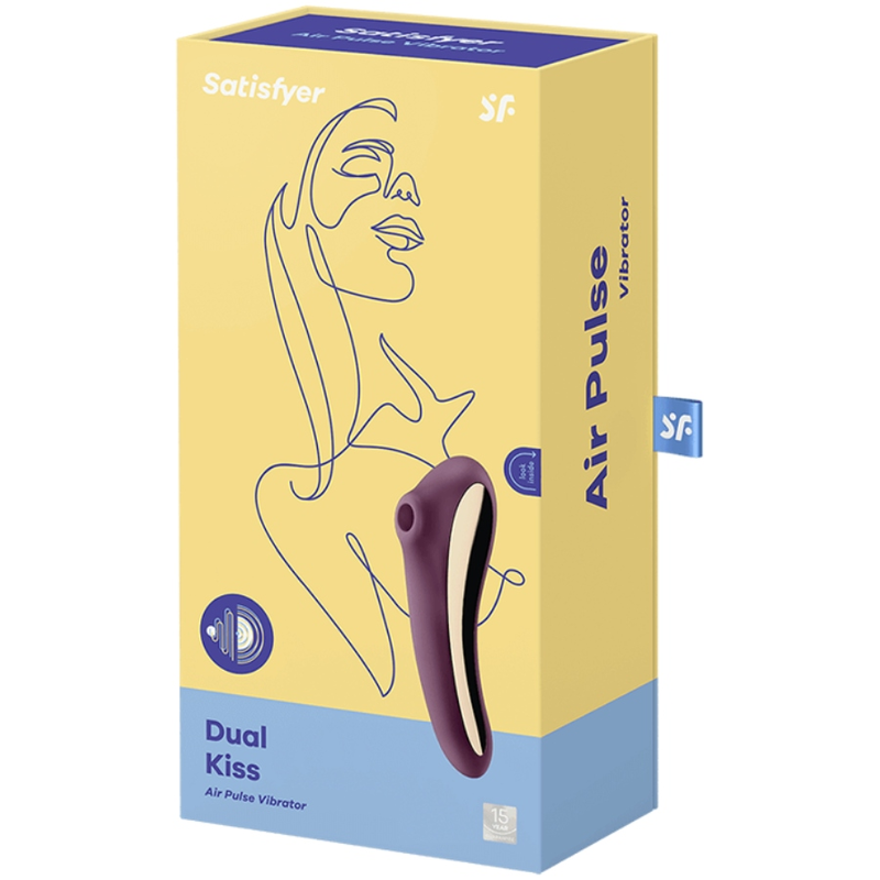 SATISFYER - DUAL KISS ESTIMULADOR CLITORIS PURPURA - Imagen 4