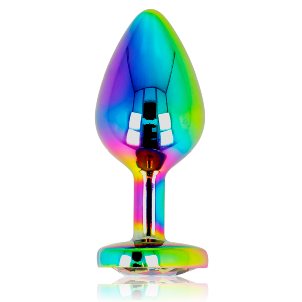 OHMAMA - PLUG ANAL CORAZÓN IRIDISCENTE TALLA M - Imagen 2