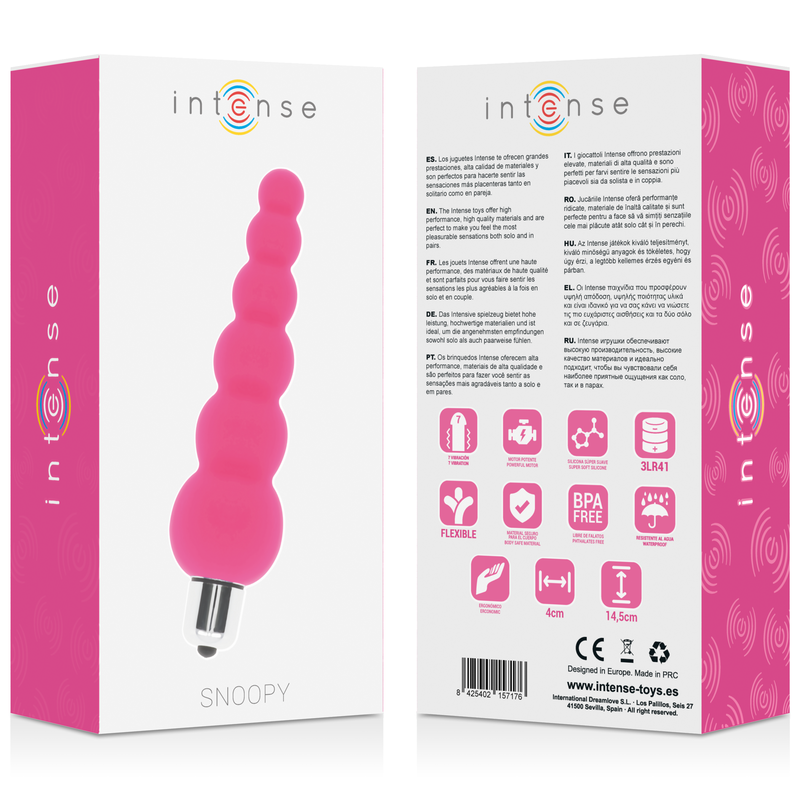INTENSE - SNOOPY 7 SPEEDS SILICONE ROSA INTENSO - Imagen 4