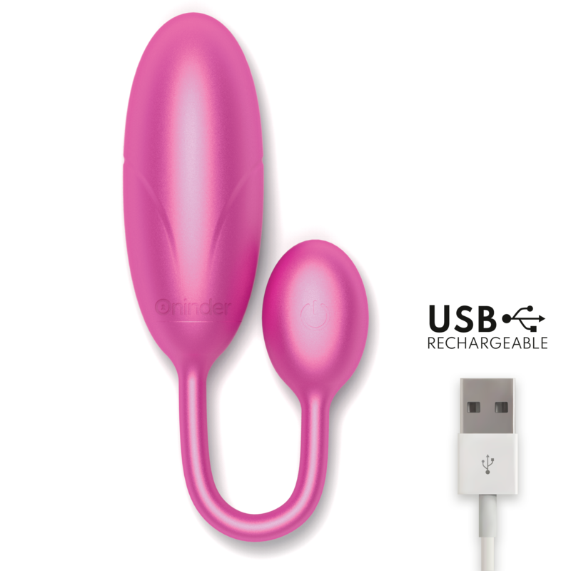ONINDER - DENVER HUEVO VIBRADOR ROSA 7 X 2.7 CM - APP GRATUITA - Imagen 5