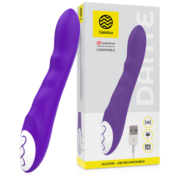 GALATEA - DANTE VIBRADOR LILA COMPATIBLE CON WATCHME WIRELESS TECHNOLOGY - Imagen 2