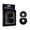 POWERING - SUPER FLEXIBLE Y RESISTENTE ANILLO PENE DOBLE PR09 NEGRO - Imagen 2