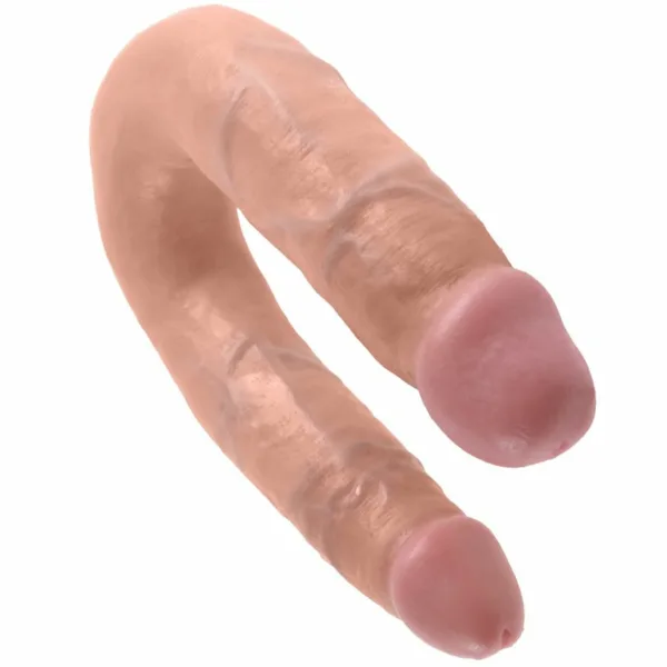 KING COCK - DILDO DOBLE PENETRACIÓN 13.9 CM NATURAL - Imagen 2