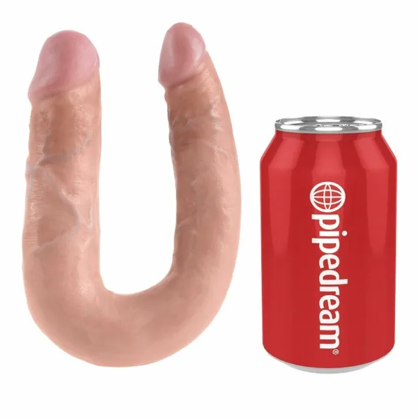 KING COCK - DILDO DOBLE PENETRACIÓN 13.9 CM NATURAL - Imagen 4