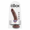 KING COCK - 7 PENE COLOR CHOCOLATE 17.8 CM