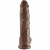 KING COCK - 10 PENE REALÍSTICO MARRÓN 26.5 CM - Imagen 2