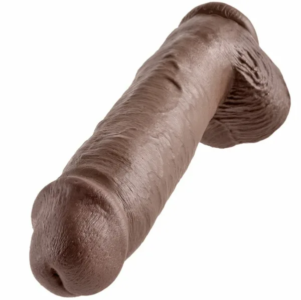 KING COCK - 11 PENE REALISTICO MARRON 28 CM - Imagen 3