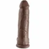 KING COCK - 12 PENE REALÍSTICO MARRÓN 30.48 CM - Imagen 3