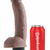 KING COCK - PENE REALÍSTICO EYACULADOR MARRÓN 22.86 CM - Imagen 6
