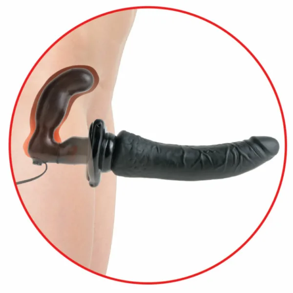 FETISH FANTASY SERIES - SERIES DELUXE ARNÉS VIBRADOR PENETRIS NEGRO - Imagen 4