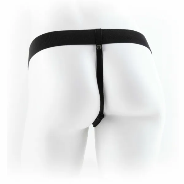 FETISH FANTASY SERIES - 7 HOLLOW STRAP-ON WITH BALLS 17.8CM NATURAL - Imagen 3