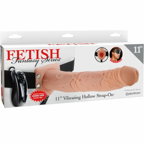 FETISH FANTASY SERIES - 11 ARNES VIBRADOR CON TESTICULOS HUECO MAN 27.9 CM NATURAL - Imagen 3