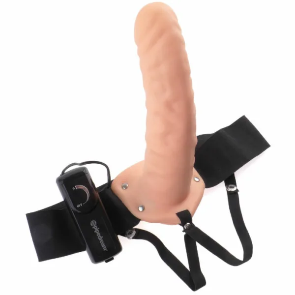 FETISH FANTASY SERIES - ARNÉS VIBRADOR HUECO 19 CM NATURAL - Imagen 3