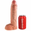 KING COCK - STRAP-ON CON DILDO HUECO 25.5 CM Y TIRANTES COLOR CARNE - Imagen 4