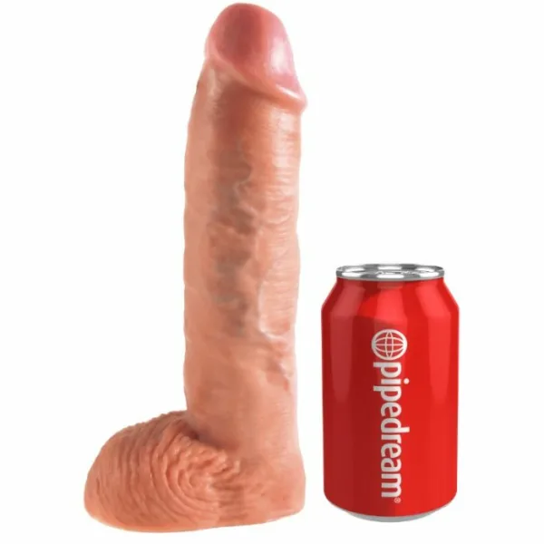 KING COCK - STRAP-ON CON DILDO HUECO 25.5 CM Y TIRANTES COLOR CARNE - Imagen 4