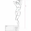 PASSION - WOMAN BS020 BODYSTOCKING BLANCO TALLA ÚNICA - Imagen 2