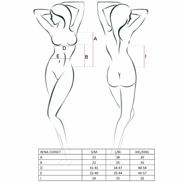 PASSION - WOMAN XENA CORSET TALLA L/XL - Imagen 2