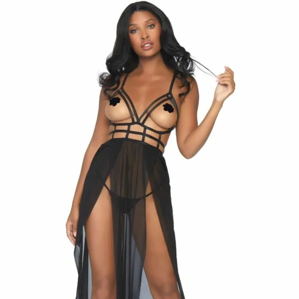 LEG AVENUE - VESTIDO CON BUSTO DE TIRANTES S/M - Imagen 2