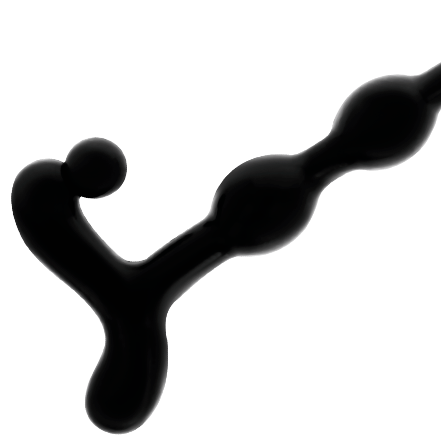 ADDICTED TOYS - BOLAS ANALES 22 CM NEGRO - Imagen 4