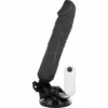 BASECOCK - VIBRADOR REALÍSTICO CONTROL REMOTO NEGRO 20 CM -O- 4 CM - Imagen 2