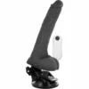 BASECOCK - VIBRADOR REALÍSTICO ARTICULABLE CONTROL REMOTO NEGRO 18.5 CM -O- 4 CM - Imagen 2