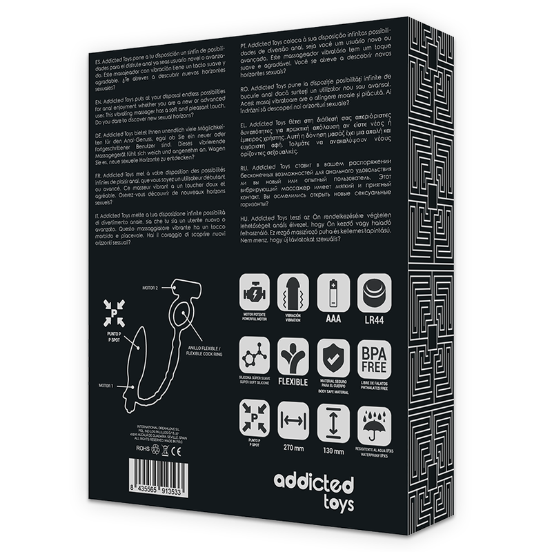 ADDICTED TOYS - PLUG ANAL CON ANILLO VIBRADOR - Imagen 7