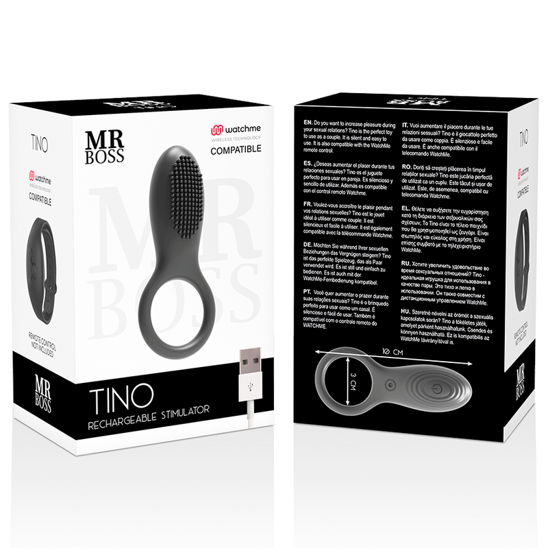 MR BOSS - TINO ANILLO ESTIMULADOR COMPATIBLE CON WATCHME WIRELESS TECHNOLOGY - Imagen 10