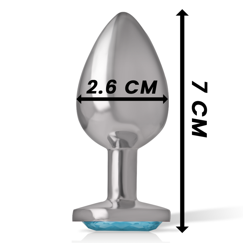 INTENSE - PLUG ANAL METAL ALUMINIO CORAZÓN AZUL TALLA S - Imagen 4