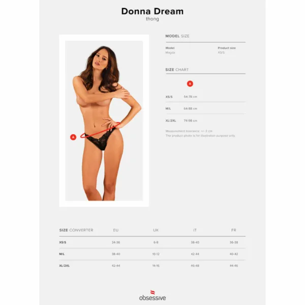 OBSESSIVE - DONNA DREAM TANGA XL/XXL - Imagen 8
