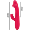 INTENSE - DUA VIBRADOR MULTIFUNCIÓN RECARGABLE UP & DOWN CON LENGUA ROJO - Imagen 4