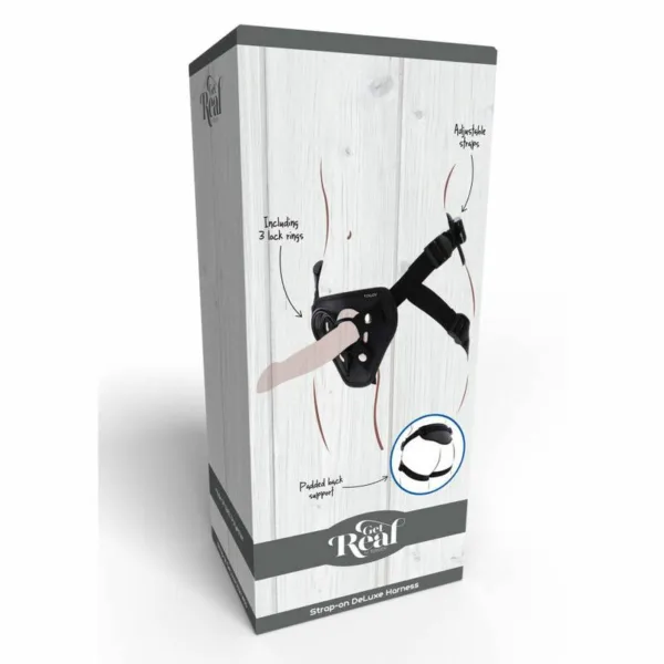 GET REAL - STRAP-ON DELUXE HARNÉS NEGRO - Imagen 9