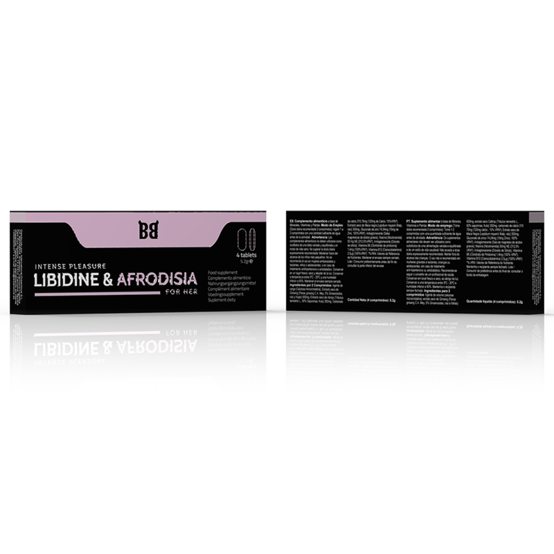 BLACK BULL - LIBIDINE & AFRODISIA PLACER INTENSO PARA MUJER 4 CÁPSULAS - Imagen 3