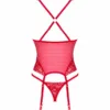 OBSESSIVE - LACELOVE CORSET ROJO XS/S - Imagen 6