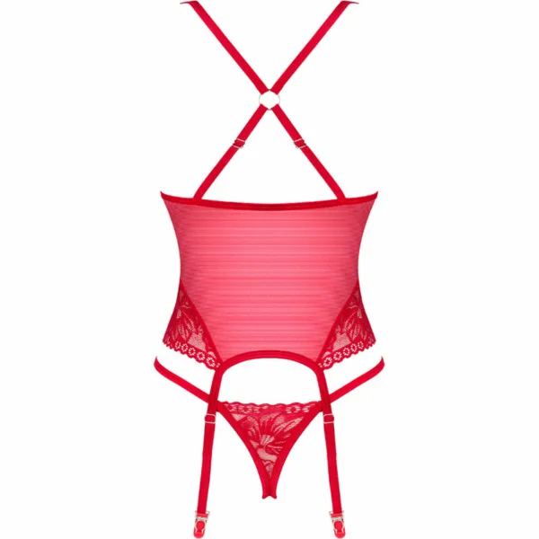 OBSESSIVE - LACELOVE CORSET ROJO XS/S - Imagen 6