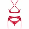 OBSESSIVE - LACELOVE SET TRES PIEZAS ROJO XS/S - Imagen 6