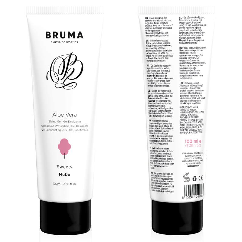 BRUMA - GEL DESLIZANTE CON ALOE VERA SABOR A NUBE 100 ML - Imagen 6