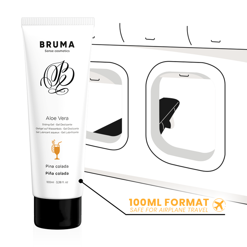 BRUMA - GEL DESLIZANTE CON ALOE VERA SABOR A PIÑA COLADA 100 ML - Imagen 3