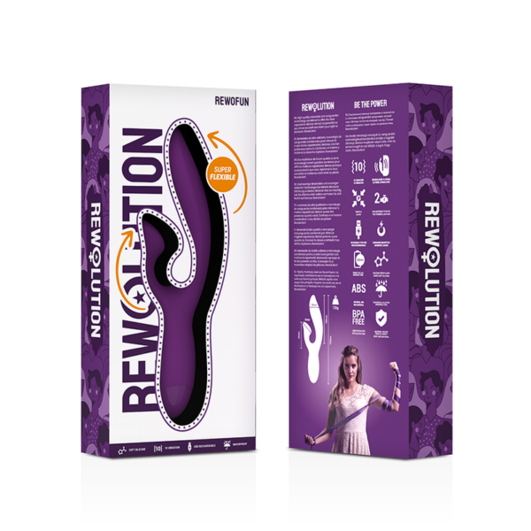 REWOLUTION - REWOFUN VIBRADOR FLEXIBLE CON RABBIT - Imagen 8